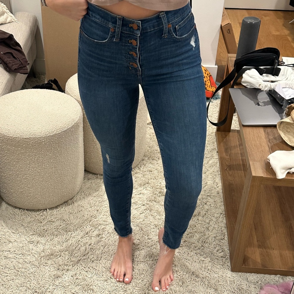 Madewell 10” high-rise skinny jeans - size 27 blue jean